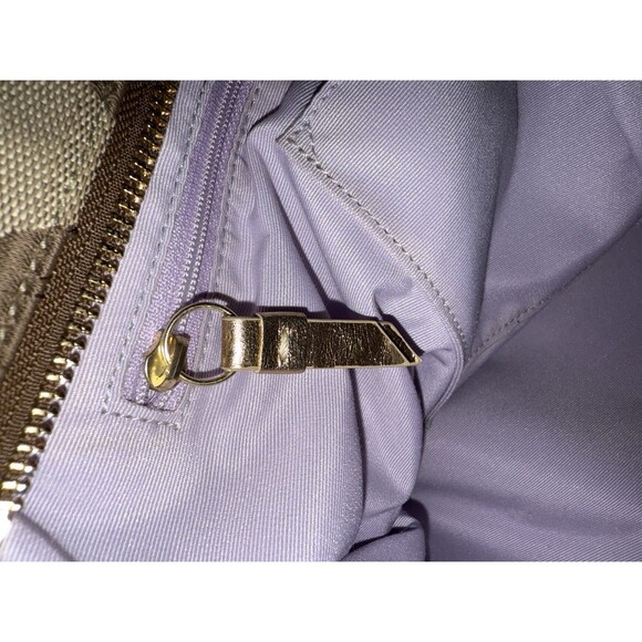 Coach Signature Tote Baby Diaper Bag Travel Satchel Lavender Lining Gold Accent - Picture 12 of 16